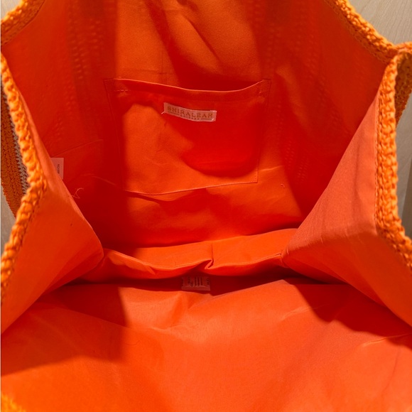 Shiraleah Maya Tote Vibrant Orange and Pink NEW - Picture 2 of 3